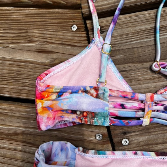 SIZE 12 BIKINI GIRLS BIKINI MULTICOLOR - Picture 4 of 4